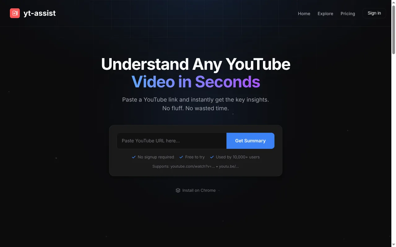 yt-assist